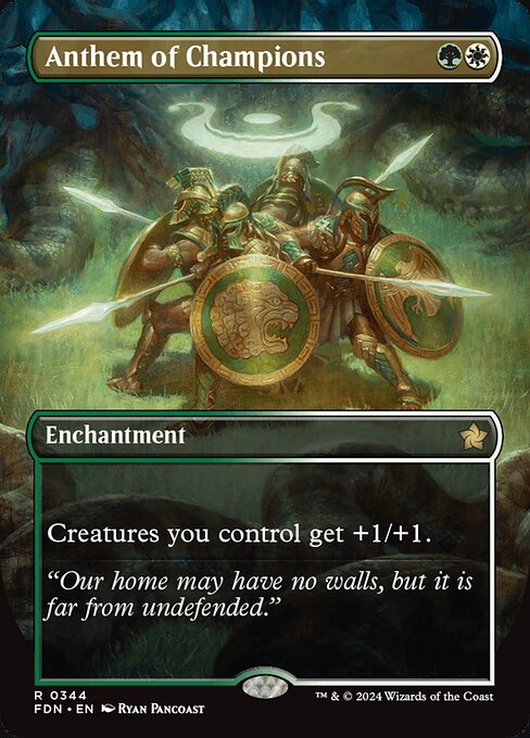 Anthem of Champions (Borderless) - Foundations - R - 344