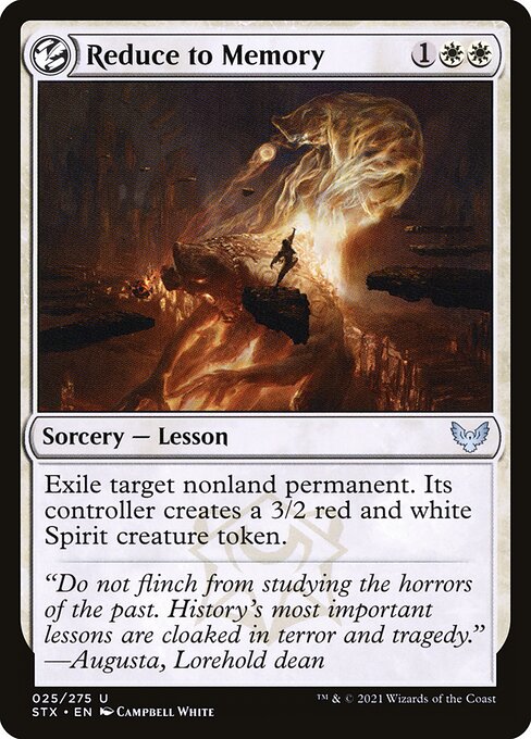 Reduce to Memory - Strixhaven: School of Mages - U - 25