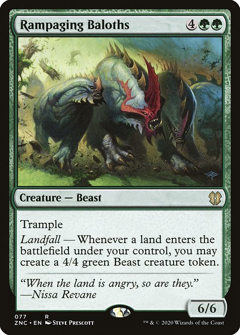 Rampaging Baloths - Commander: Zendikar Rising - R - 77