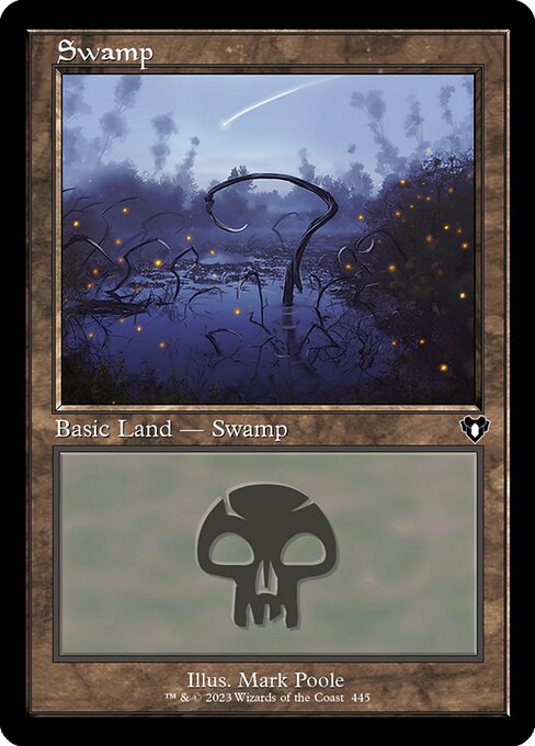 Swamp (445) (Retro Frame) - Commander Masters - L - 445