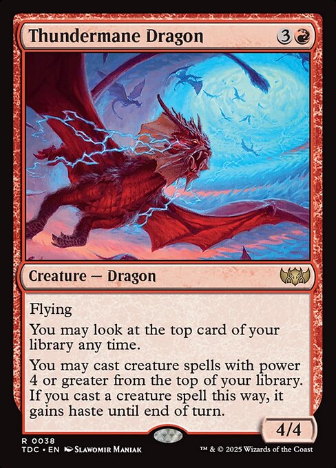 Thundermane Dragon - Commander: Tarkir: Dragonstorm - R - 38