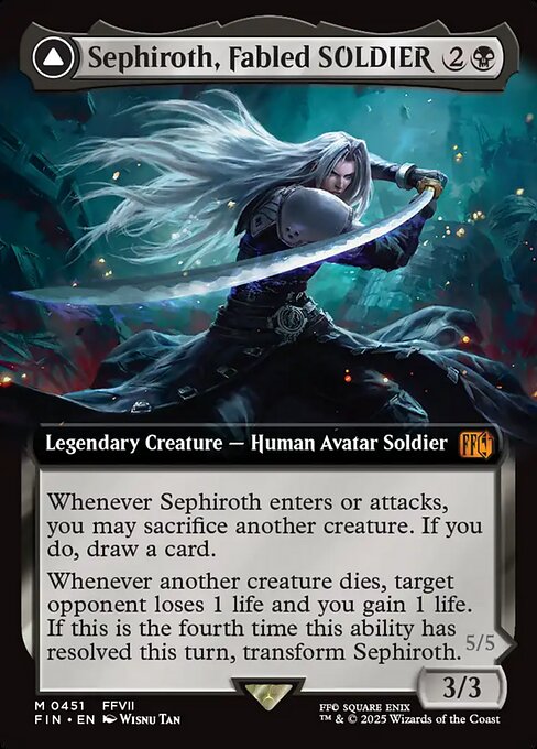 Sephiroth, Fabled SOLDIER (Extended Art) - FINAL FANTASY - M - 451