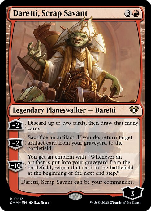 Daretti, Scrap Savant - Commander Masters - R - 213