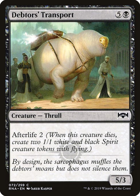 Debtors' Transport - Ravnica Allegiance - C - 72
