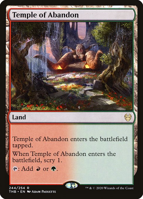 Temple of Abandon - Theros Beyond Death - R - 244