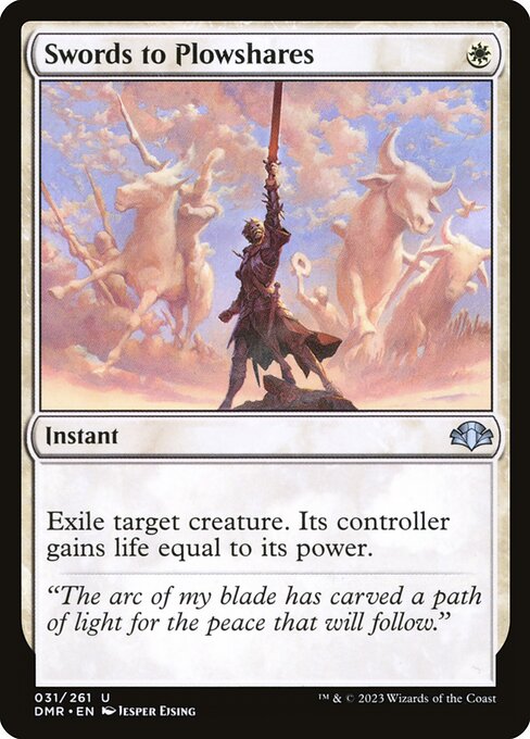 Swords to Plowshares - Dominaria Remastered - U - 31
