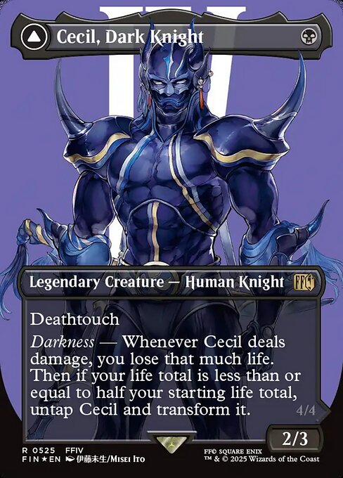 Cecil, Dark Knight (Borderless) (Surge Foil) - FINAL FANTASY - R - 525