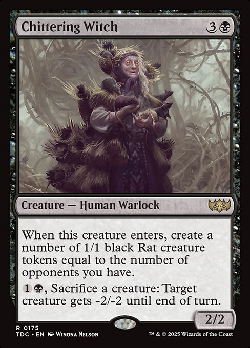 Chittering Witch - Commander: Tarkir: Dragonstorm - R - 175
