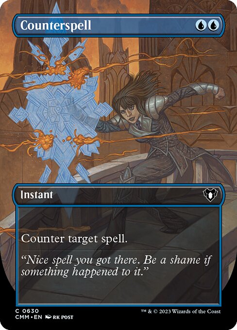 Counterspell (Borderless) - Commander Masters - C - 630