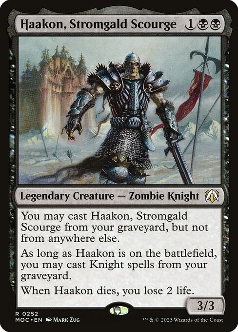 Haakon, Stromgald Scourge - Commander: March of the Machine - R - 252