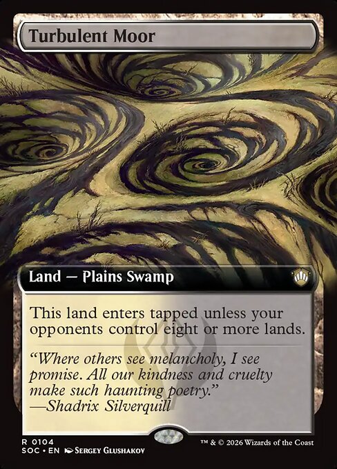 Turbulent Moor (Extended Art) - Commander: Secrets of Strixhaven - R - 104