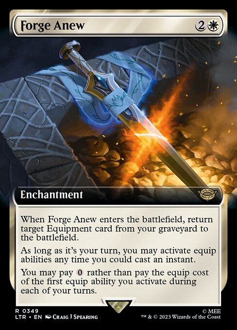 Forge Anew (Extended Art) - Universes Beyond: The Lord of the Rings: Tales of Middle-earth - R - 349