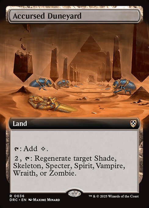 Accursed Duneyard (Extended Art) - Commander: Aetherdrift - R - 36