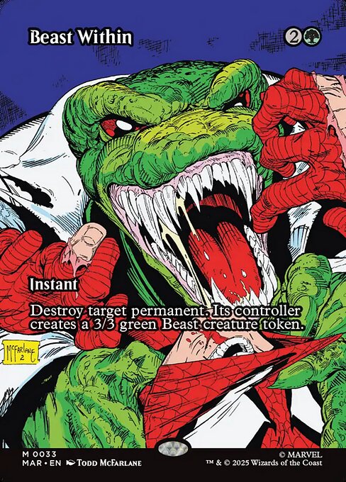 Beast Within (Borderless) - Marvel Universe Eternal-Legal - M - 33