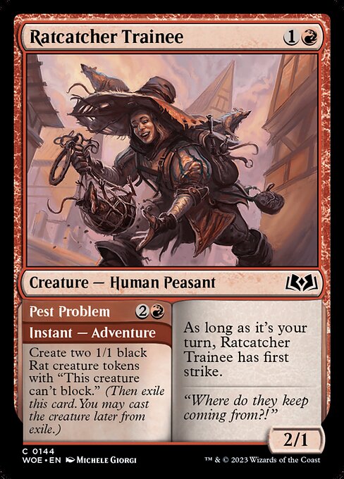 Ratcatcher Trainee - Wilds of Eldraine - C - 144