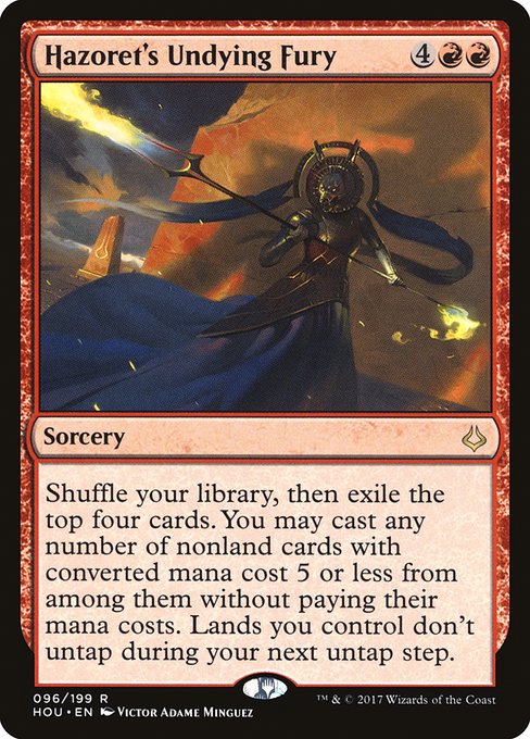 Hazoret's Undying Fury - Hour of Devastation - R - 96