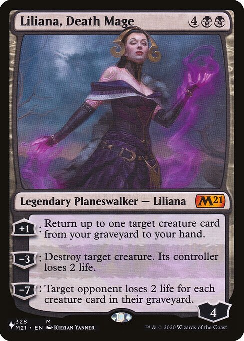 Liliana, Death Mage - The List Reprints - M - 328/274