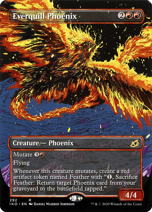 Everquill Phoenix (Showcase) - Ikoria: Lair of Behemoths - R - 292