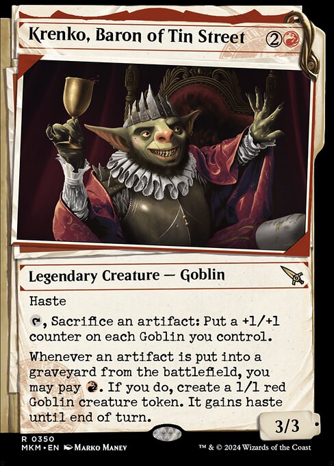 Krenko, Baron of Tin Street (Showcase) - Murders at Karlov Manor - R - 350