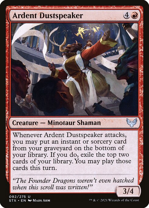 Ardent Dustspeaker - Strixhaven: School of Mages - U - 92