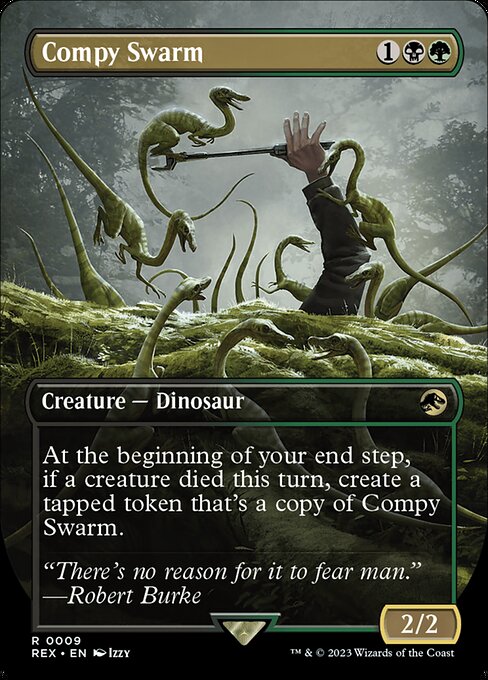 Compy Swarm (Borderless) - Universes Beyond: Jurassic World Collection - R - 9