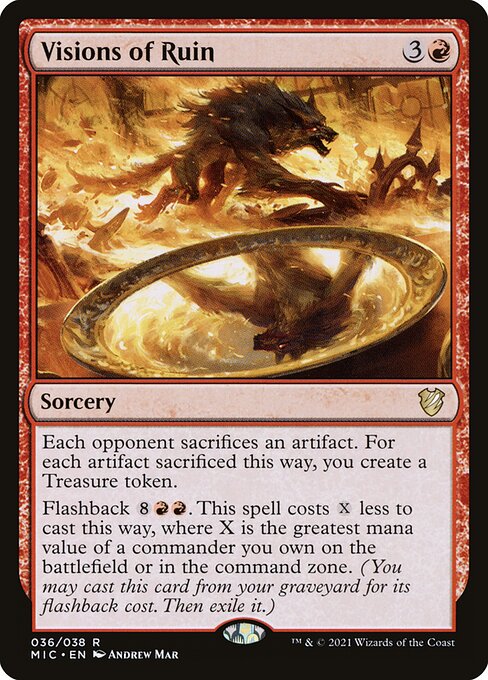 Visions of Ruin - Commander: Innistrad: Midnight Hunt - R - 36