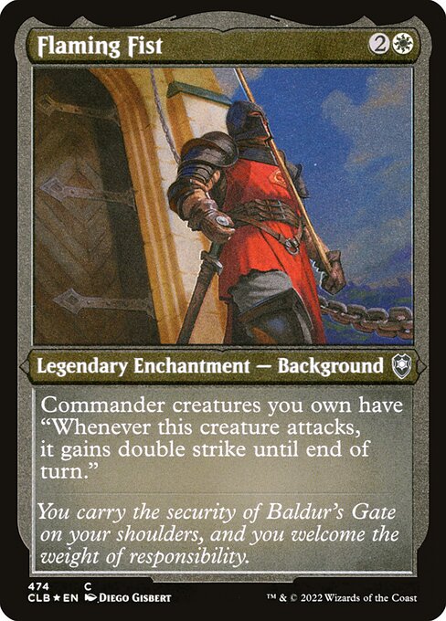 Flaming Fist (Foil Etched) - Commander Legends: Battle for Baldur's Gate - C - 474