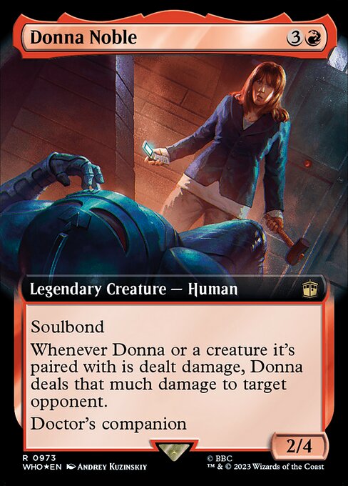 Donna Noble (Extended Art) (Surge Foil) - Universes Beyond: Doctor Who - R - 973
