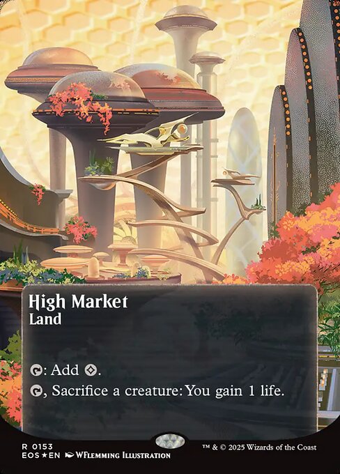 High Market (0153) (Borderless) (Galaxy Foil) - Edge of Eternities: Stellar Sights - R - 153