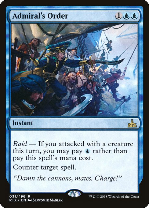Admiral's Order - Rivals of Ixalan - R - 31
