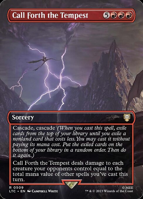 Call Forth the Tempest (Borderless) - Commander: The Lord of the Rings: Tales of Middle-earth - R - 509