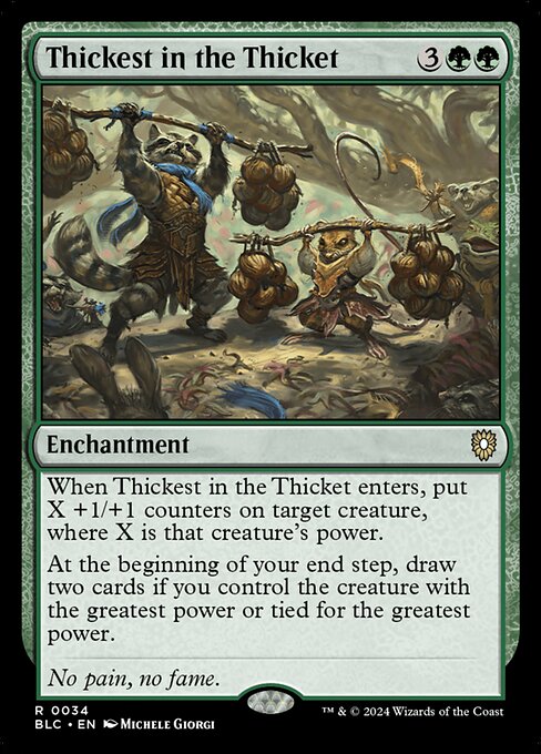 Thickest in the Thicket - Commander: Bloomburrow - R - 34
