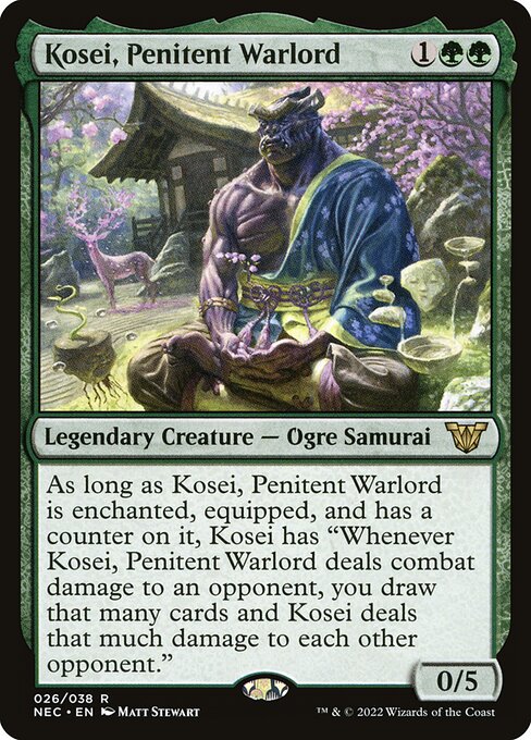 Kosei, Penitent Warlord - Commander: Kamigawa: Neon Dynasty - R - 26