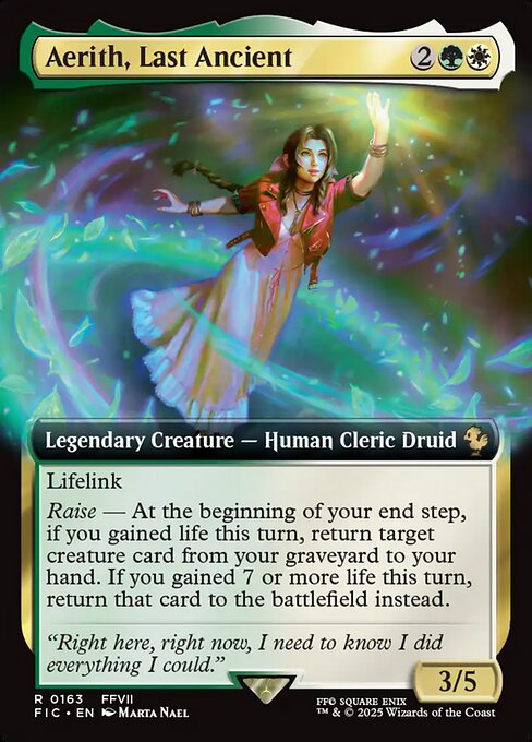 Aerith, Last Ancient (Extended Art) - Commander: FINAL FANTASY - R - 163