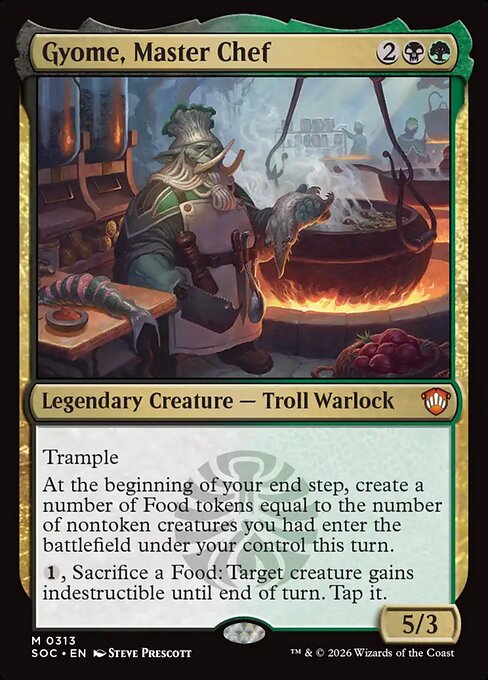 Gyome, Master Chef - Commander: Secrets of Strixhaven - M - 313