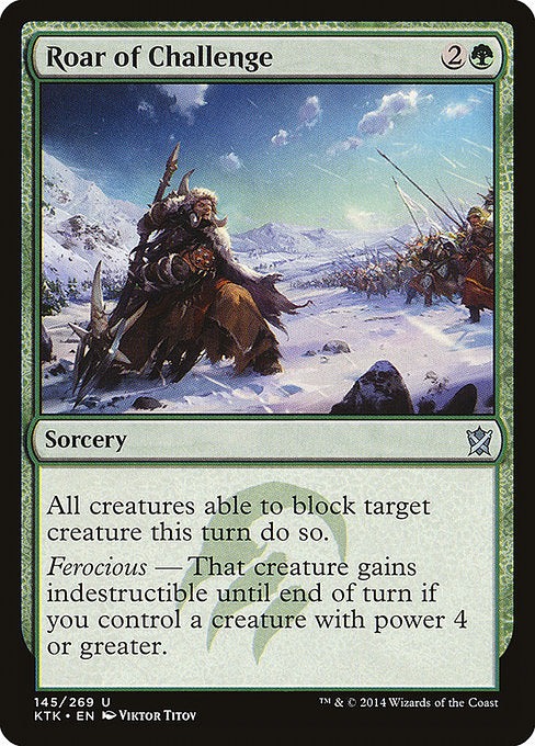 Roar of Challenge - Khans of Tarkir - U - 145