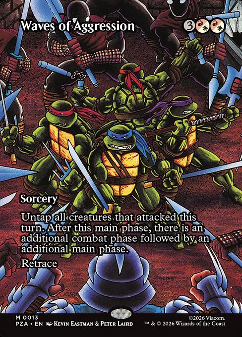 Waves of Aggression (Borderless) - Teenage Mutant Ninja Turtles Source Material - M - 13