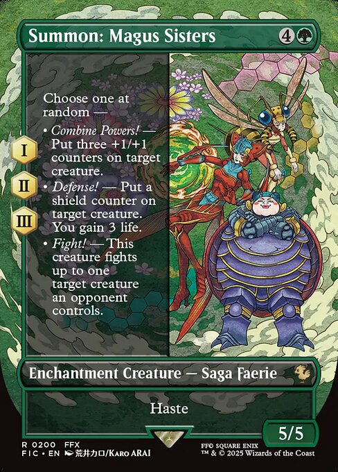 Summon: Magus Sisters (Borderless) - Commander: FINAL FANTASY - R - 200