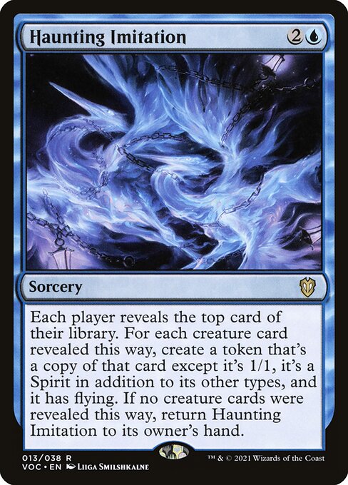 Haunting Imitation - Commander: Innistrad: Crimson Vow - R - 13