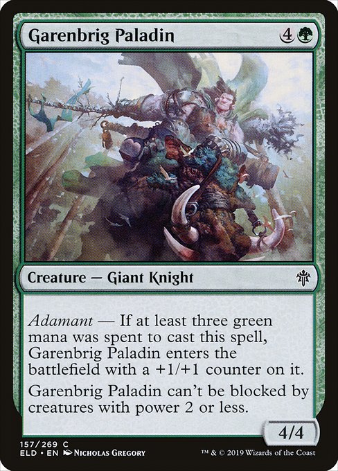 Garenbrig Paladin - Throne of Eldraine - C - 157