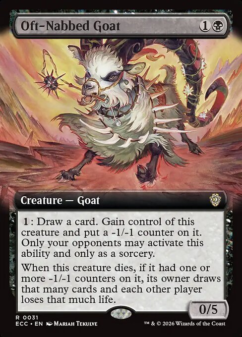 Oft-Nabbed Goat (Extended Art) - Commander: Lorwyn Eclipsed - R - 31