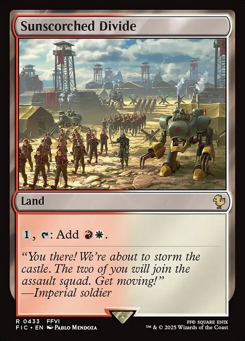 Sunscorched Divide (Surge Foil) - Commander: FINAL FANTASY - R - 433
