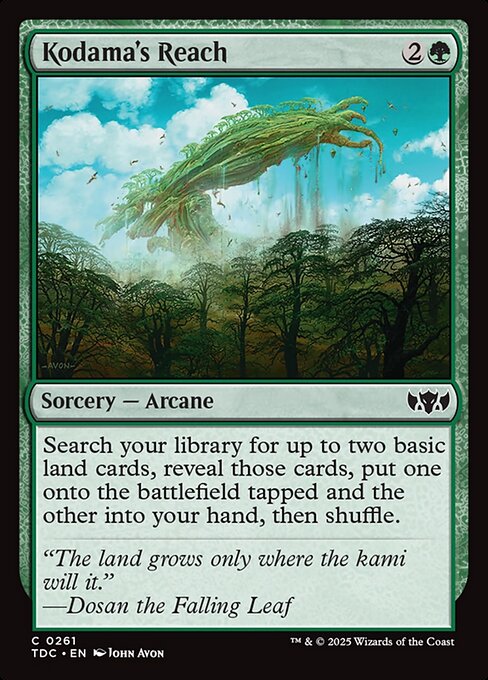 Kodama's Reach - Commander: Tarkir: Dragonstorm - C - 261