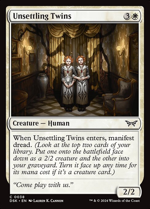 Unsettling Twins - Duskmourn: House of Horror - C - 38