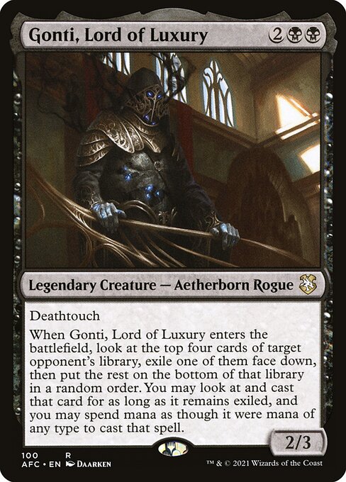 Gonti, Lord of Luxury - Commander: Adventures in the Forgotten Realms - R - 100