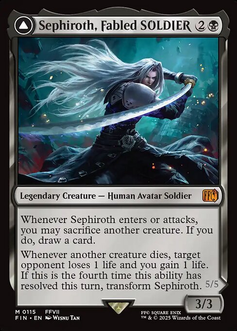 Sephiroth, Fabled SOLDIER - Prerelease Cards - M - 115