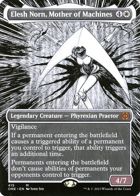 Elesh Norn, Mother of Machines (Borderless) - Phyrexia: All Will Be One - M - 415