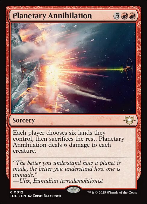 Planetary Annihilation - Commander: Edge of Eternities - R - 12
