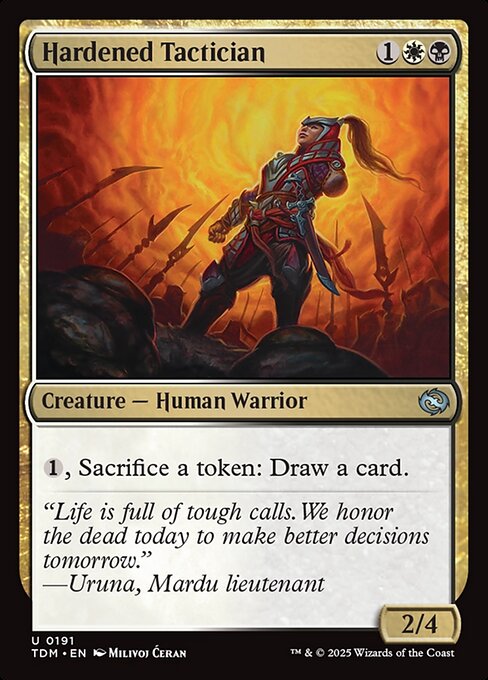 Hardened Tactician - Tarkir: Dragonstorm - U - 191
