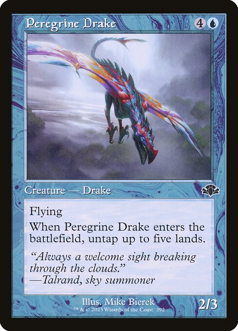 Peregrine Drake (Retro Frame) - Dominaria Remastered - C - 292